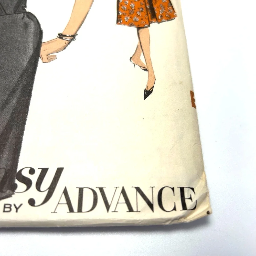 Advance‎ Vintage 1960's Pattern #3025 Misses Dress With Two Skirts Size 14
